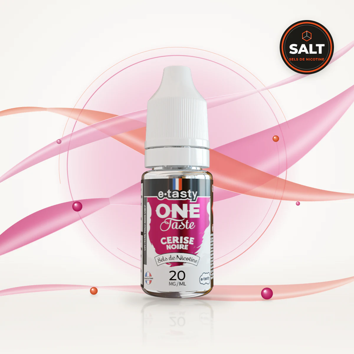 E-liquide Cerise Noire One Taste Salt E-Tasty 20 mg 10 ml, sels de nicotine