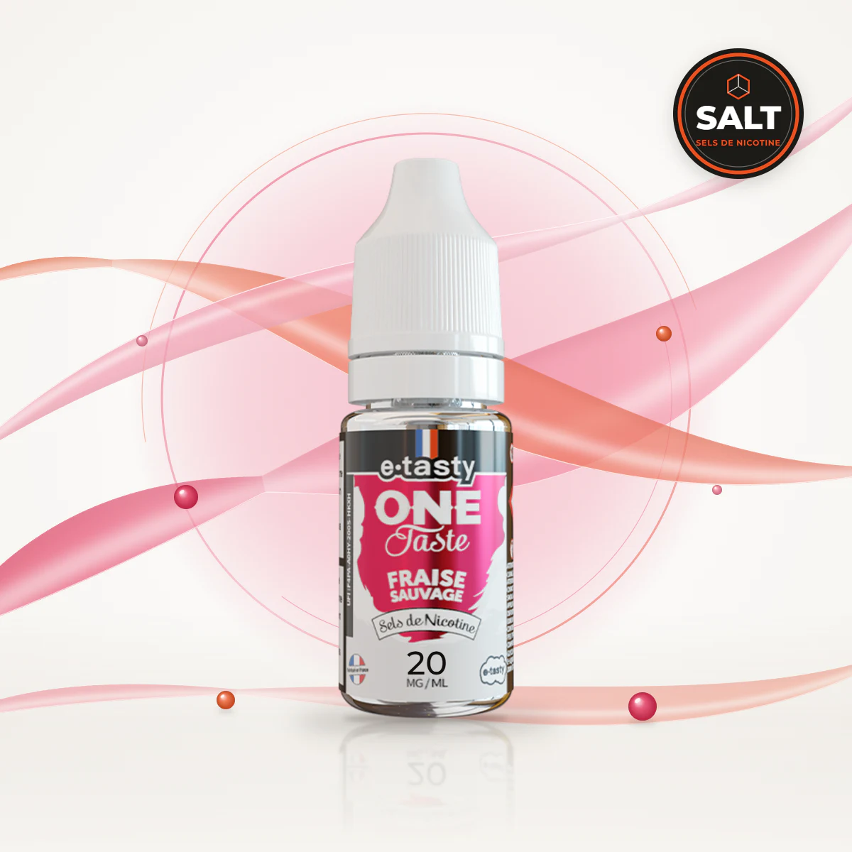 E-liquide Fraise Sauvage One Taste Salt E-Tasty 20 mg 10 ml, sels de nicotine