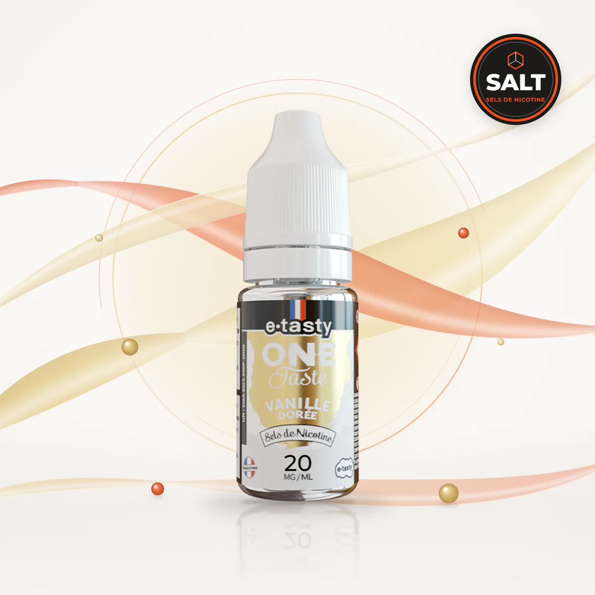 E-liquide Vanille Dorée One Taste Salt E-Tasty 20 mg 10 ml, sels de nicotine