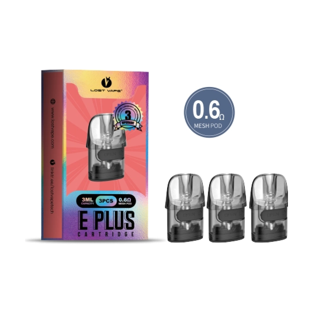 Cartouches E Plus Dual Mesh (x3) - Lost Vape - 0,6 ohm