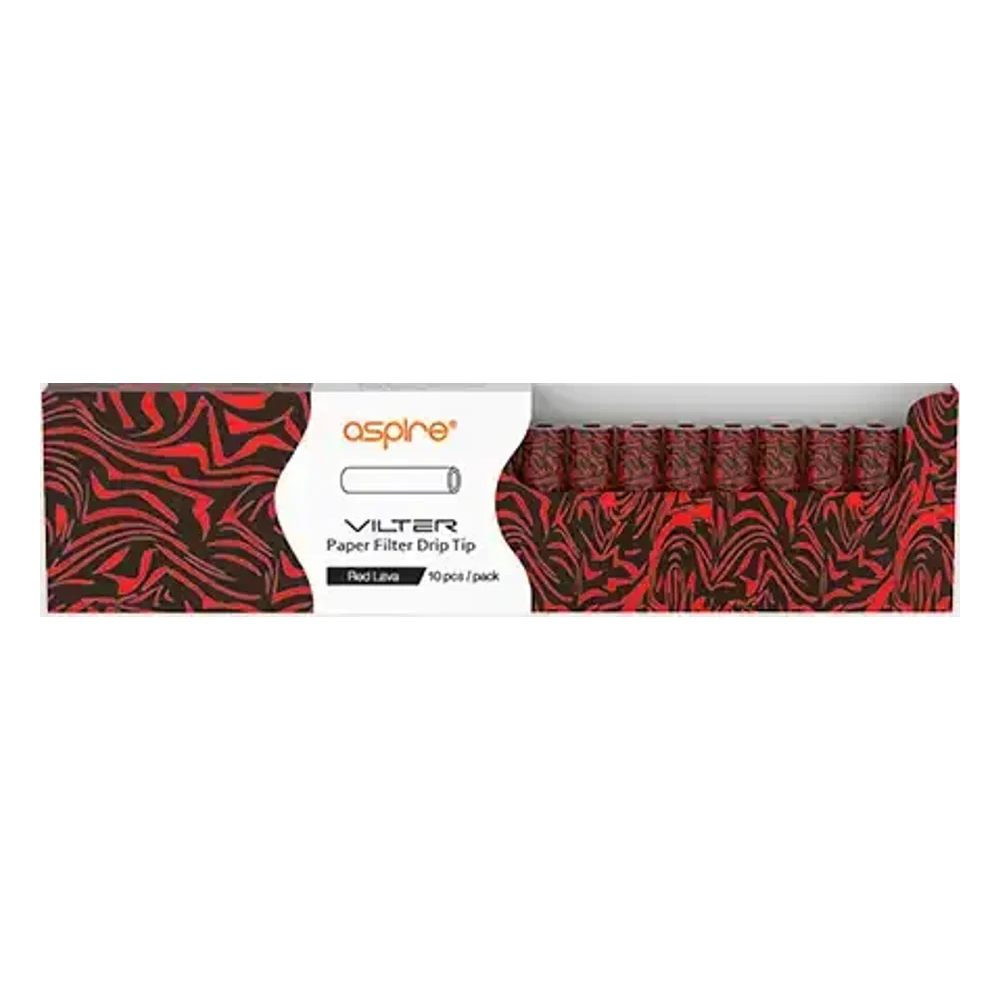 Filtres Vilter (x10) - Aspire - RED LAVA